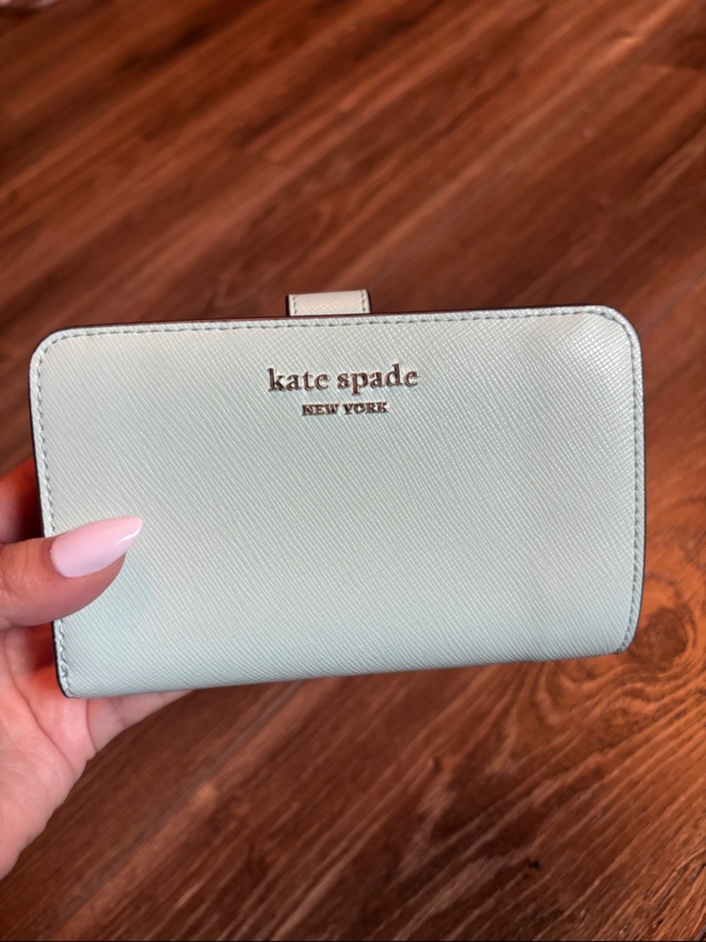 Kate Spade Mint Green Medium Bifold Wallet
